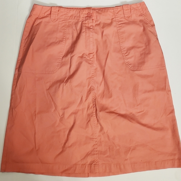Talbots Womens Pink Salmon Skirt 18 - Picture 3 of 10